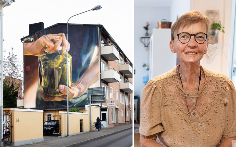 Lagring av kärnavfall leder till väggmålning i Anne Lenas lägenhet: ’Fantastiskt’