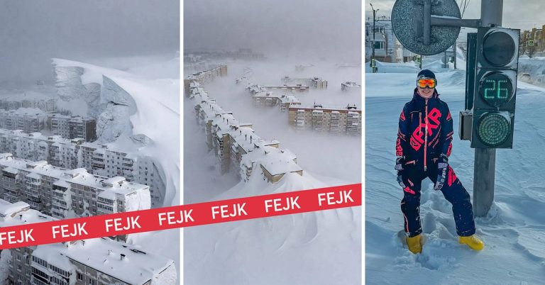 Snömocka från Kamchatka, Ryssland – men stämmer bilderna?