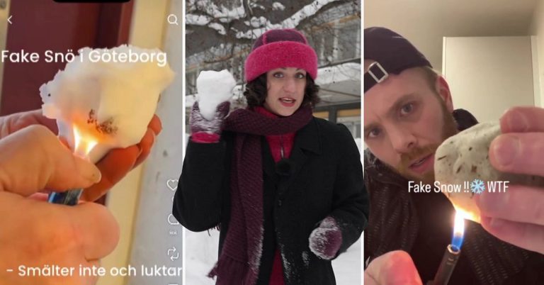 Tiktok falskt snörykte – ”bevisat” med snöbollstest