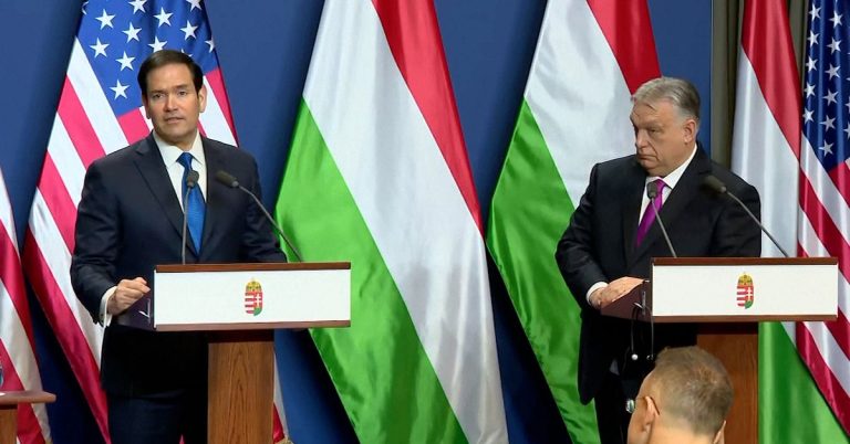 Rubio hyllar Orbáns förhållande till Trump
