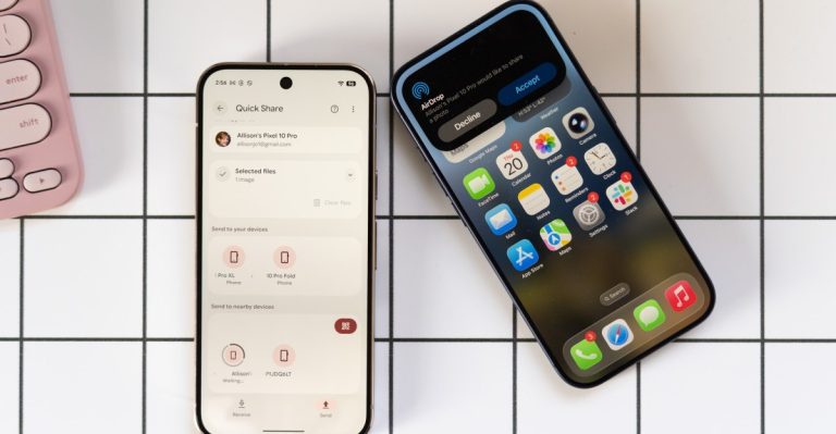 Du kan nu överföra filer med AirDrop på din Pixel 9-smarttelefon