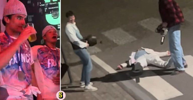 Det franska laget firade sin OS-silvermedalj med stor stil.