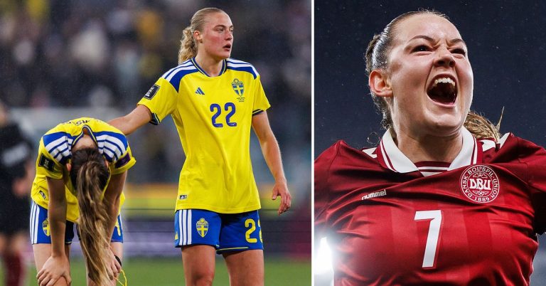 Fotboll: Sverige förlorar mot Danmark i VM-kvalet – avgjort i förlängning