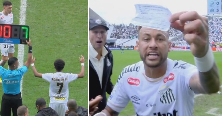 Fotboll: Här ersätter Neymar Santos – av misstag